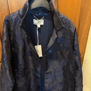 Flora Bae Women's Evening Wear Navy Dress Coat